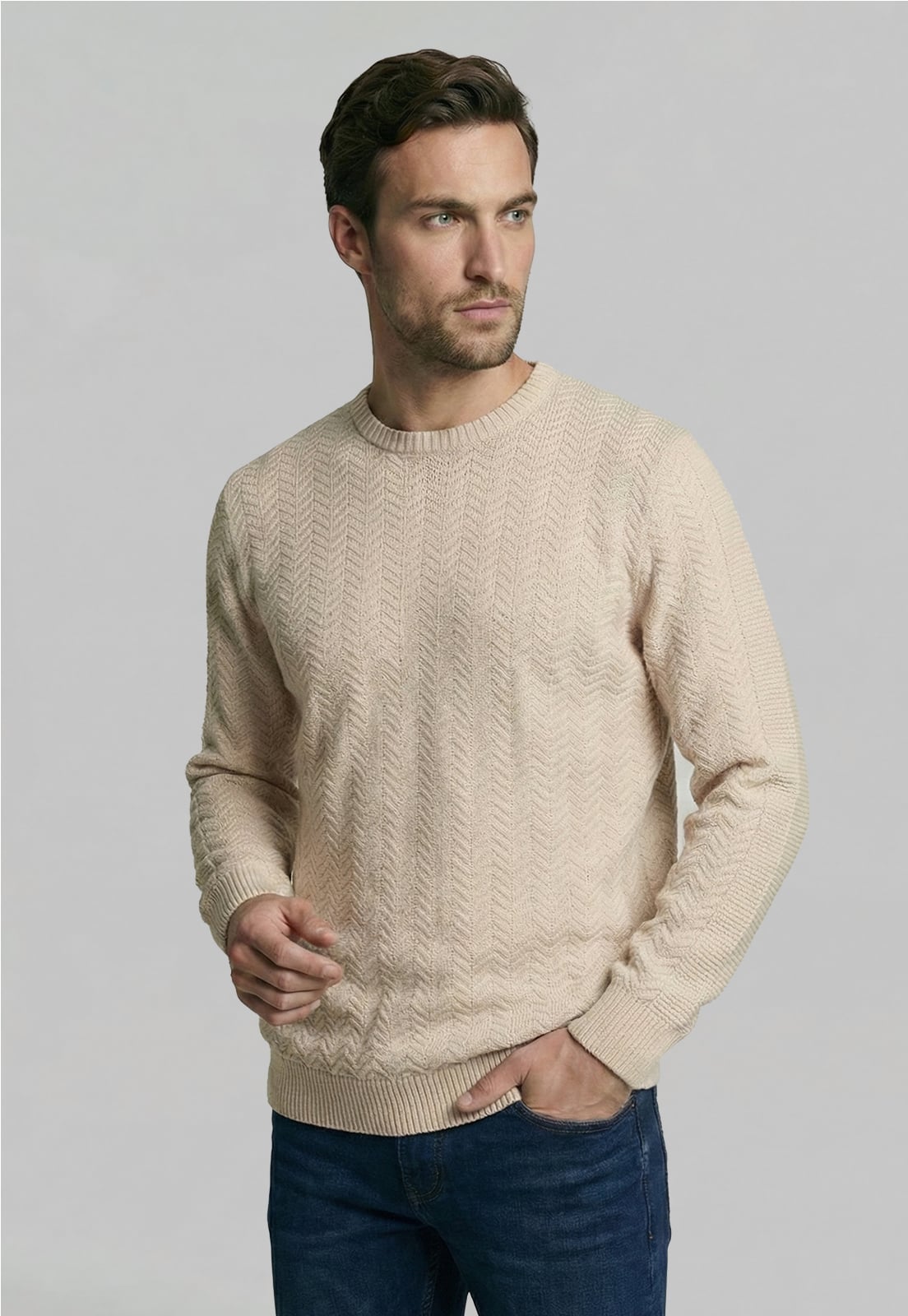 SWEATER BOSTON BEIGE - 1