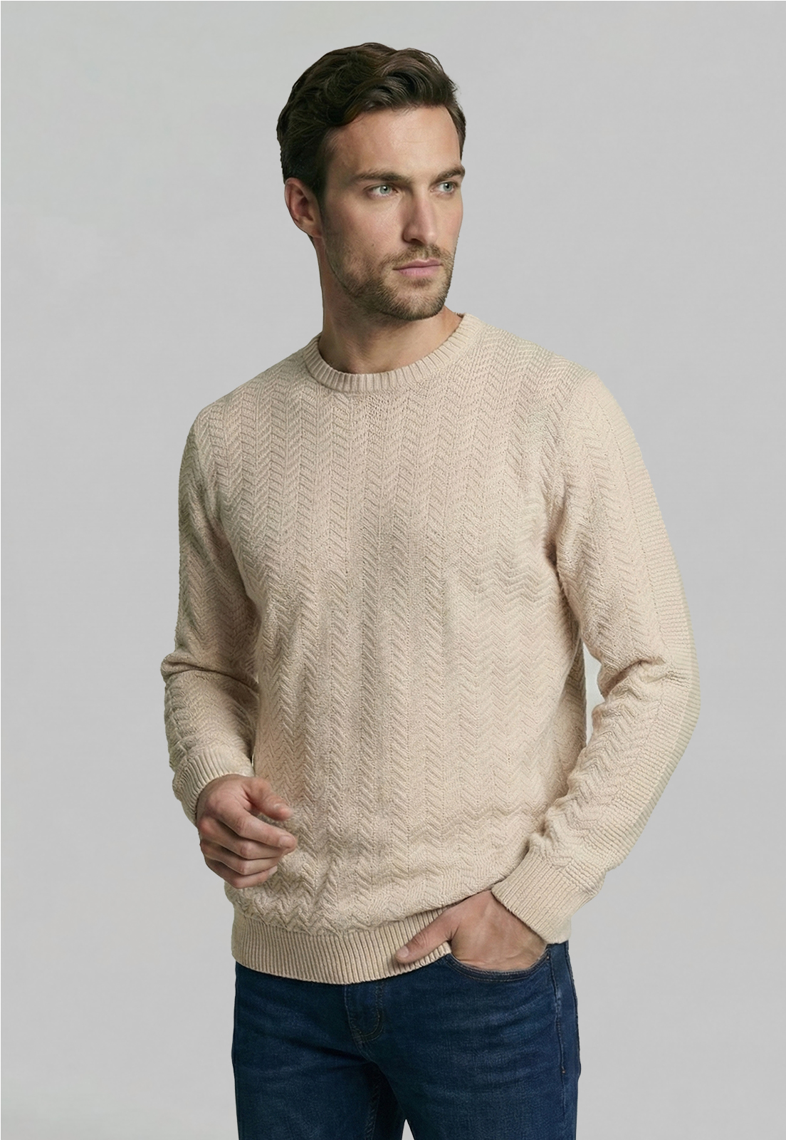 SWEATER BOSTON BEIGE - 1