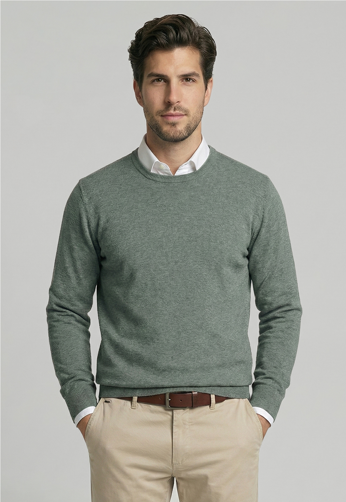 SWEATER PARIS LT. GREEN - 1