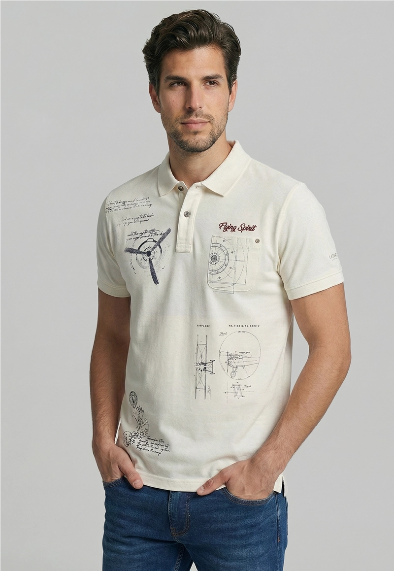 POLERA BURBANK ECRU - 1