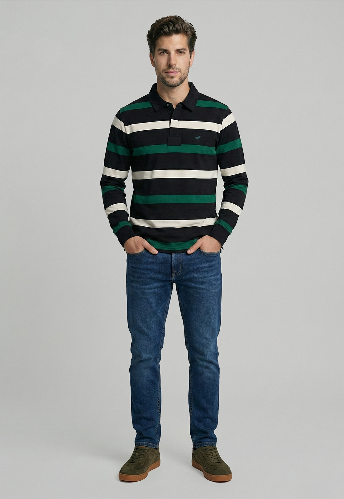 POLERA RUGBY BOSTON GREEN - 2
