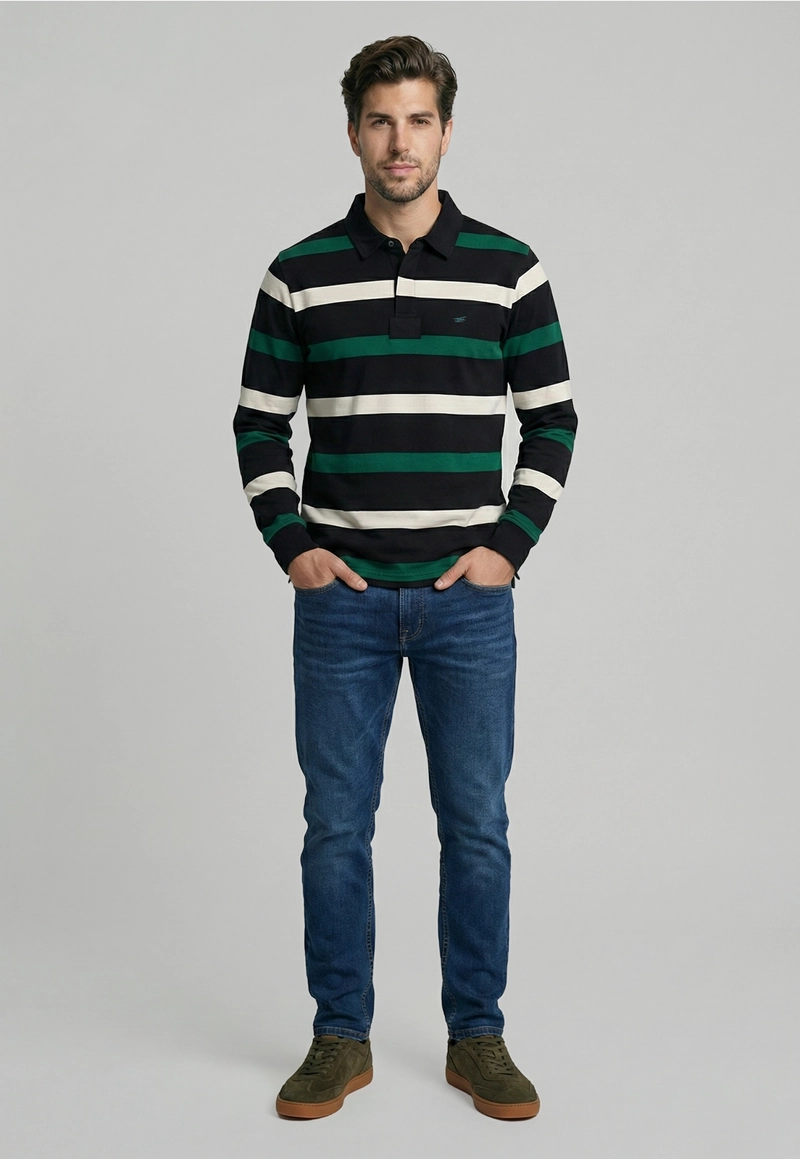 POLERA RUGBY BOSTON GREEN - 2