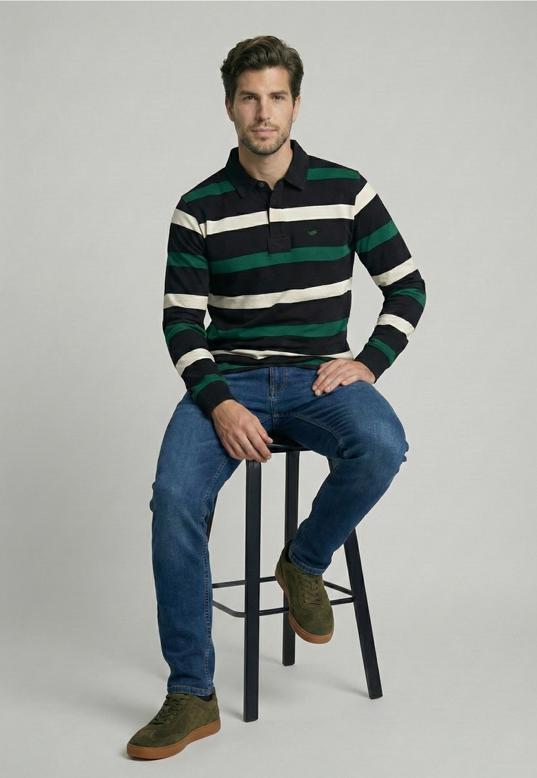 POLERA RUGBY BOSTON GREEN - 5