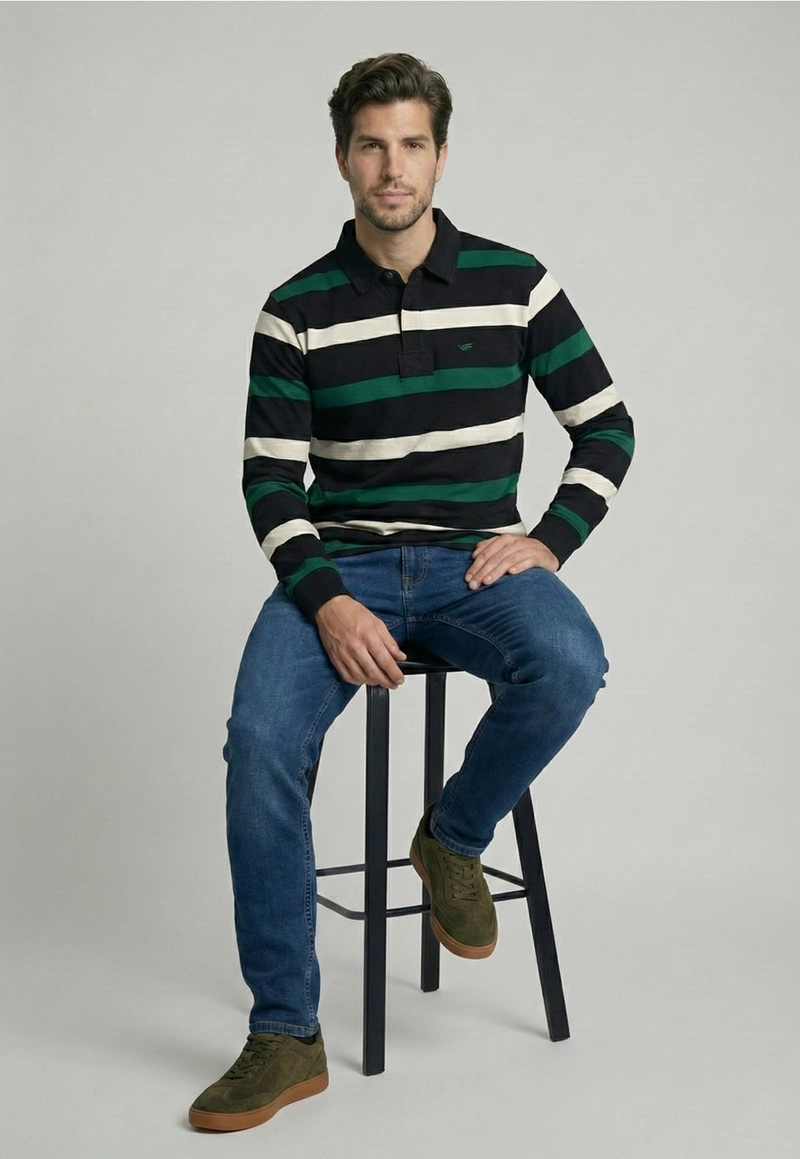 POLERA RUGBY BOSTON GREEN - 5