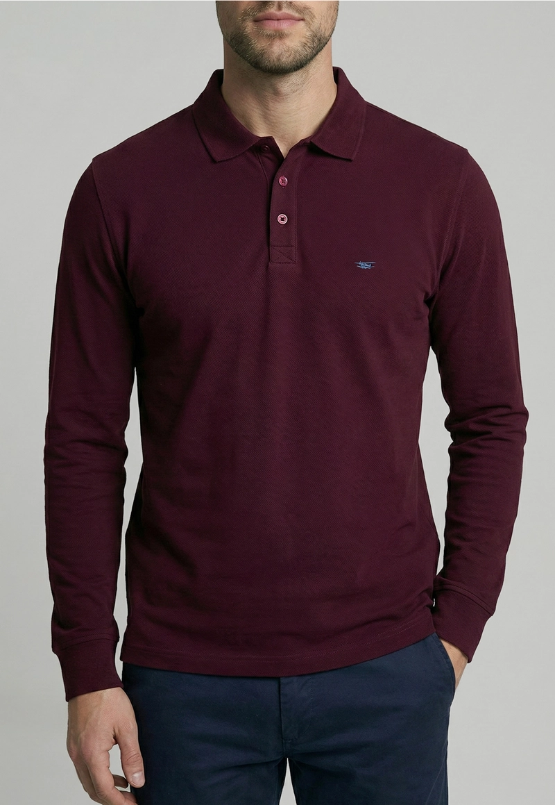 POLERAS BASICA ML PIQUE PLUM - 3