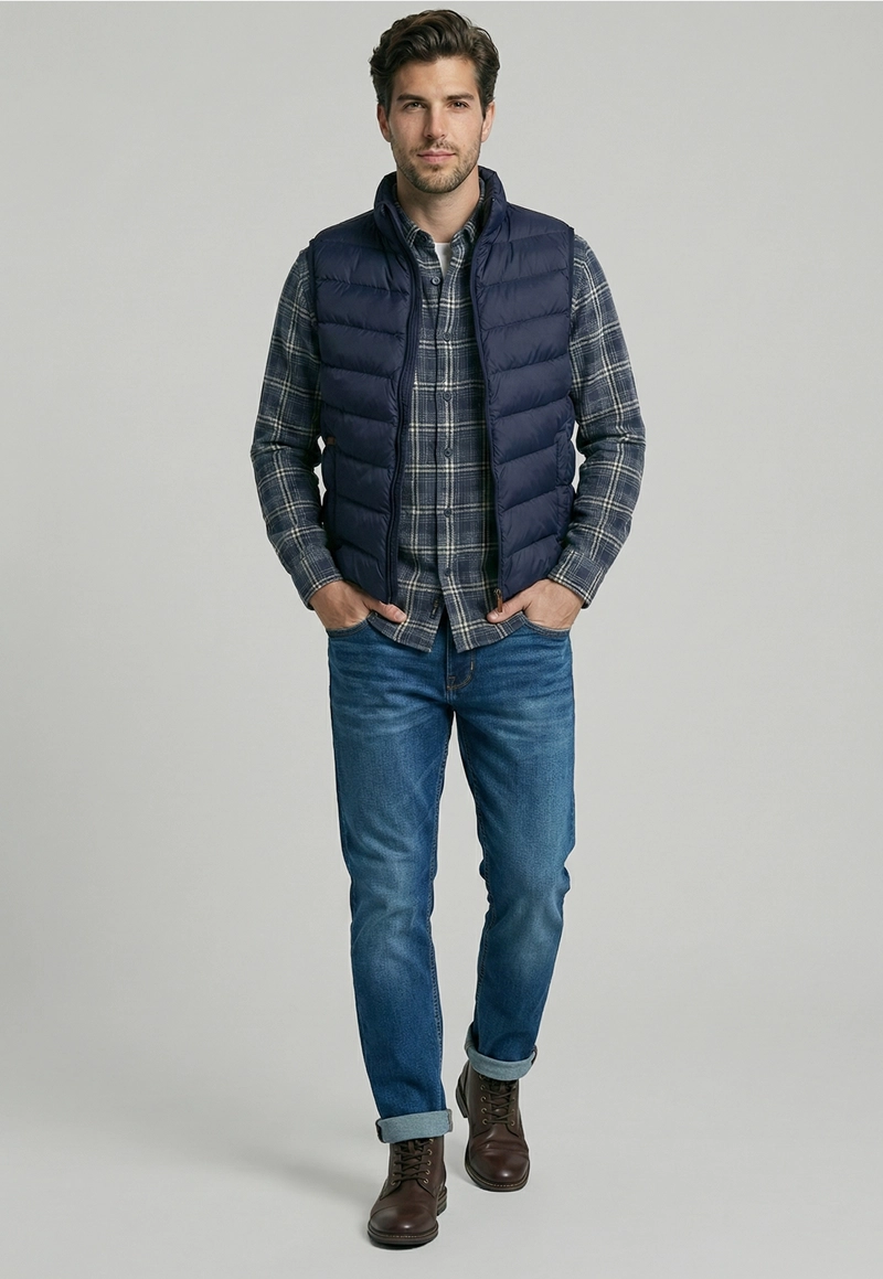 VEST DAYTONA QUILTED NAVY - 2