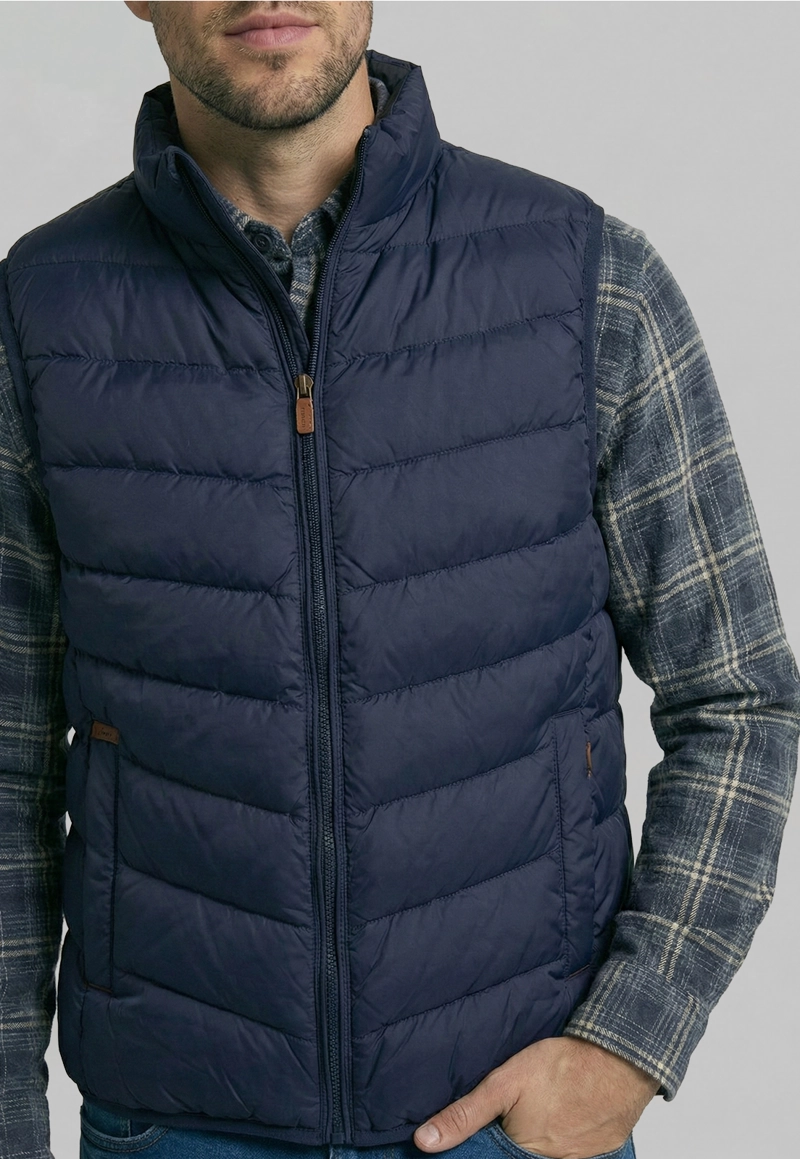 VEST DAYTONA QUILTED NAVY - 3