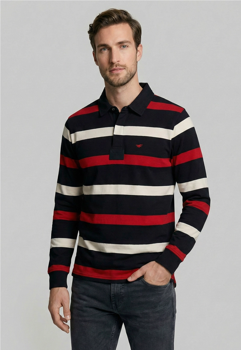 POLERA RUGBY BOSTON RED - 1