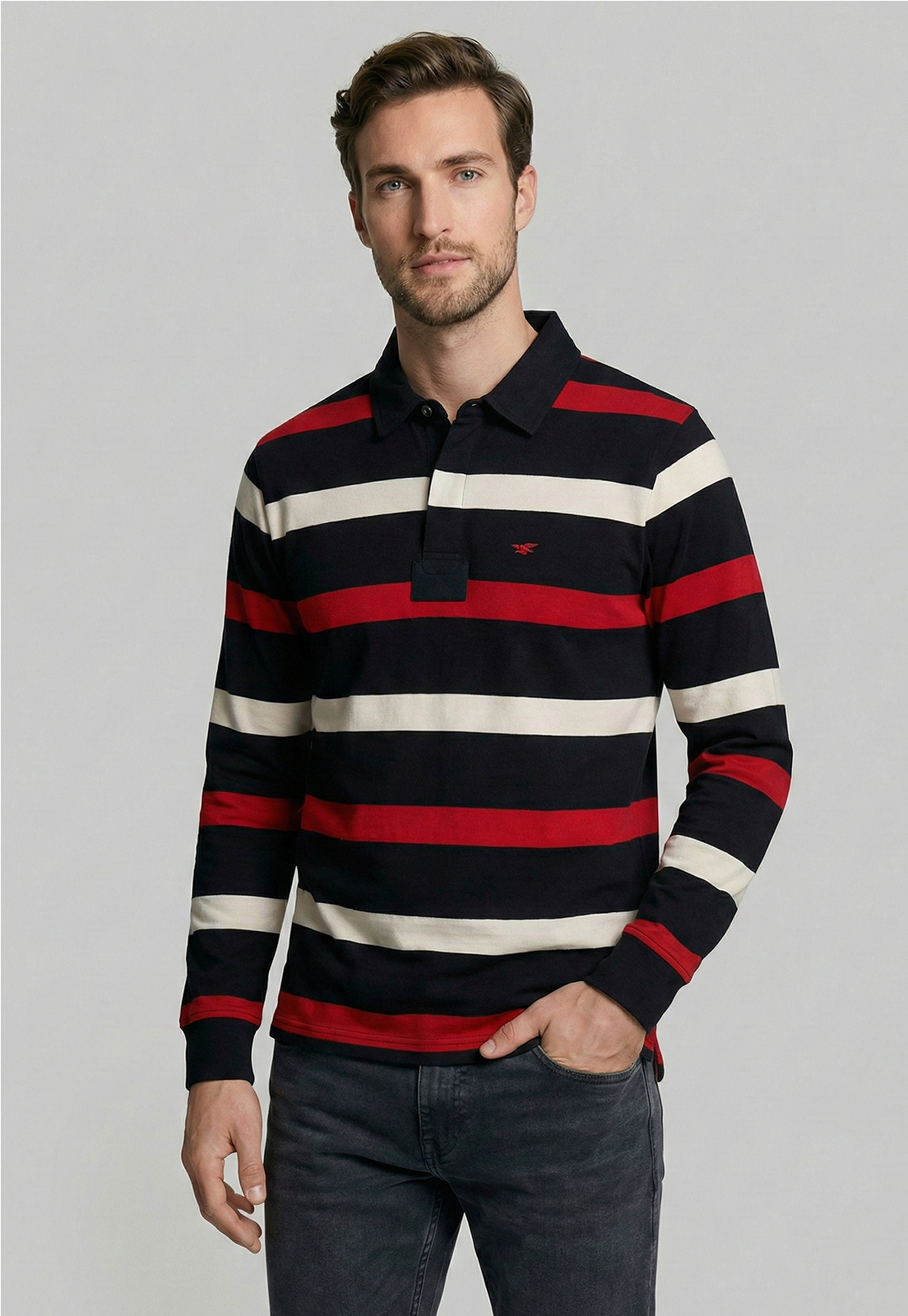 POLERA RUGBY BOSTON RED - 1