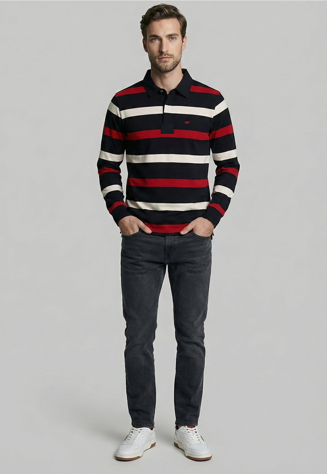 POLERA RUGBY BOSTON RED - 2