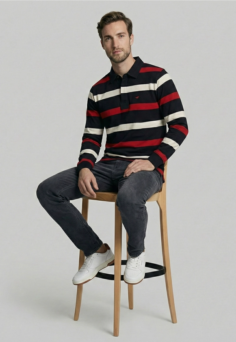 POLERA RUGBY BOSTON RED - 5