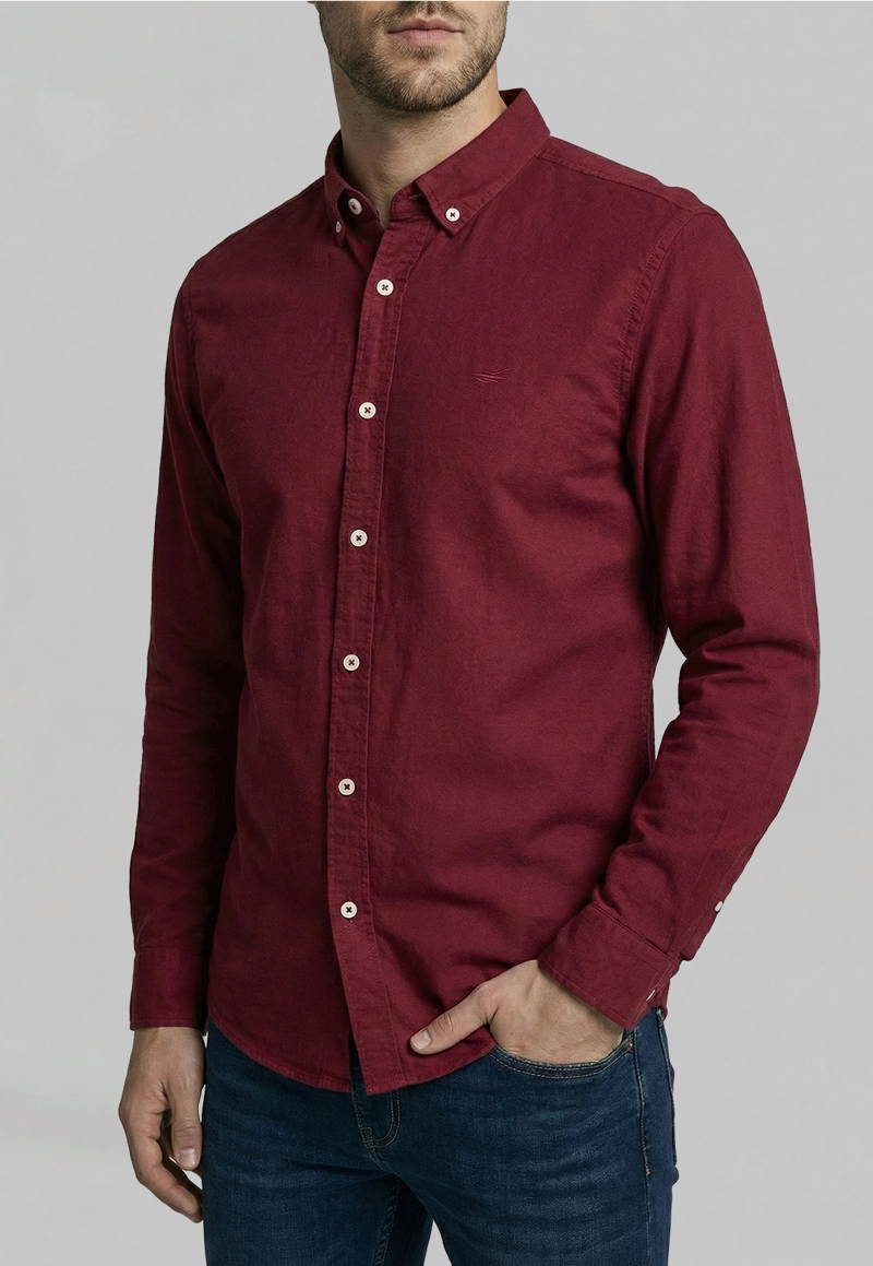 CAMISA BOLTON BURGUNDY - 3