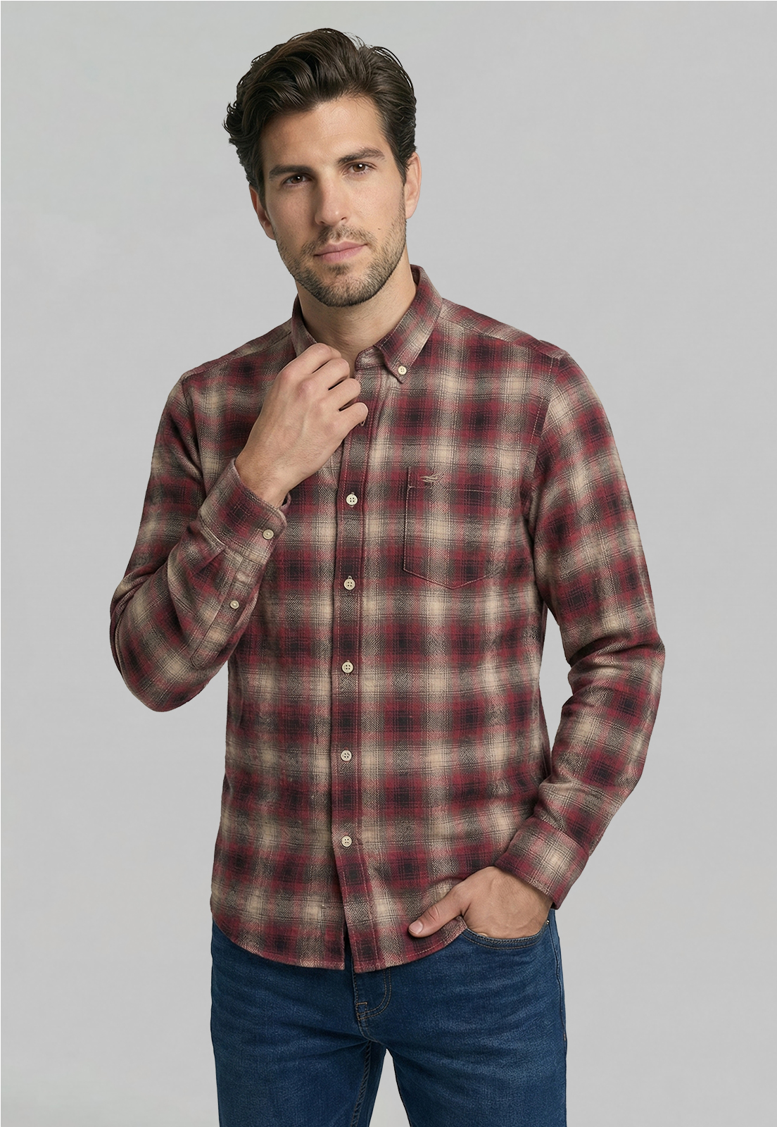 CAMISA CAMBRIDGE RED - 1