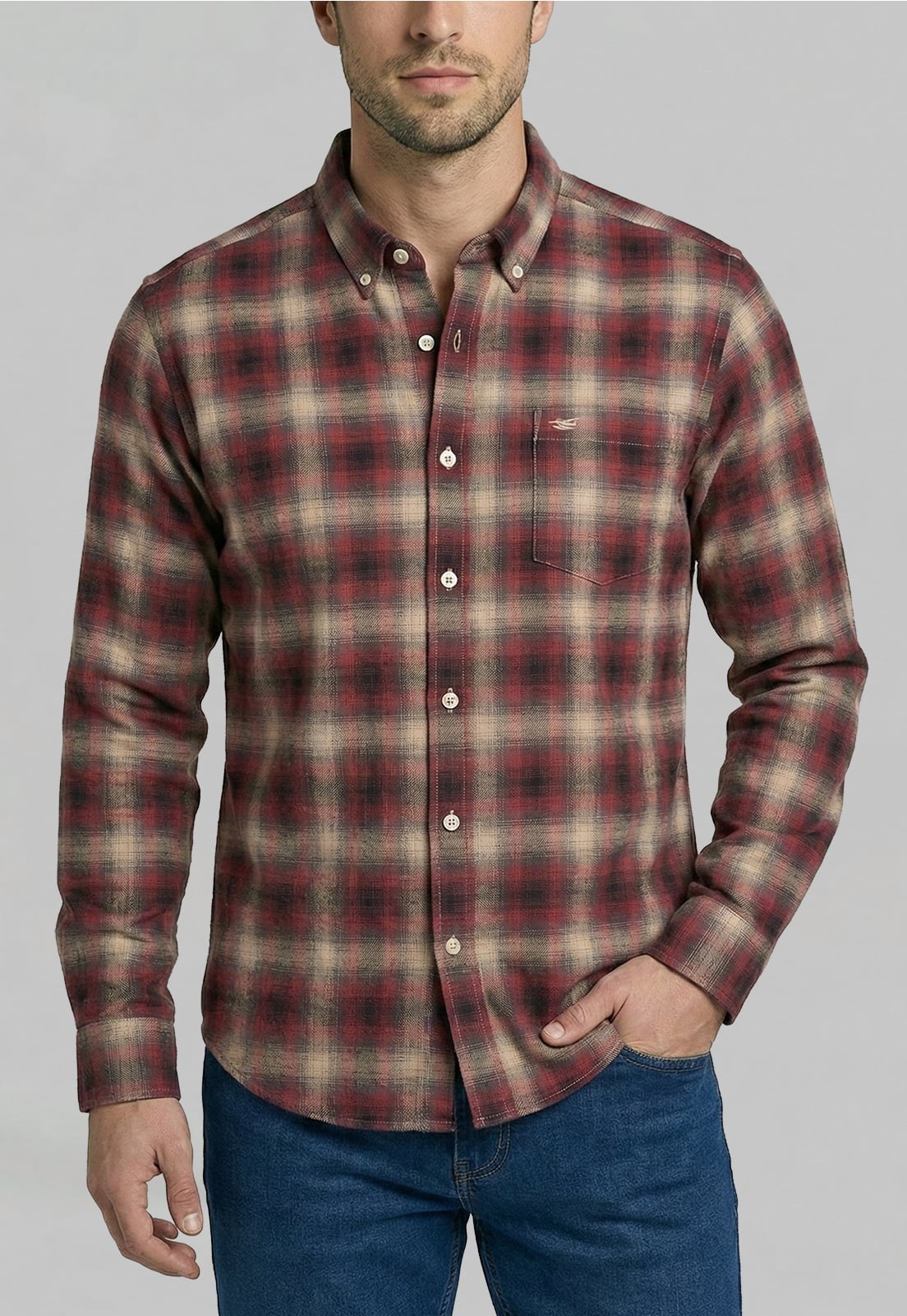 CAMISA CAMBRIDGE RED - 3