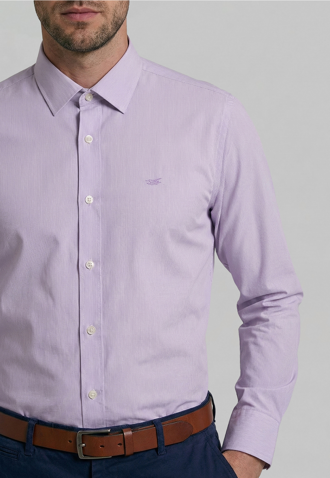 CAMISA SMART CASUAL CALABASAS VIOLET - 3