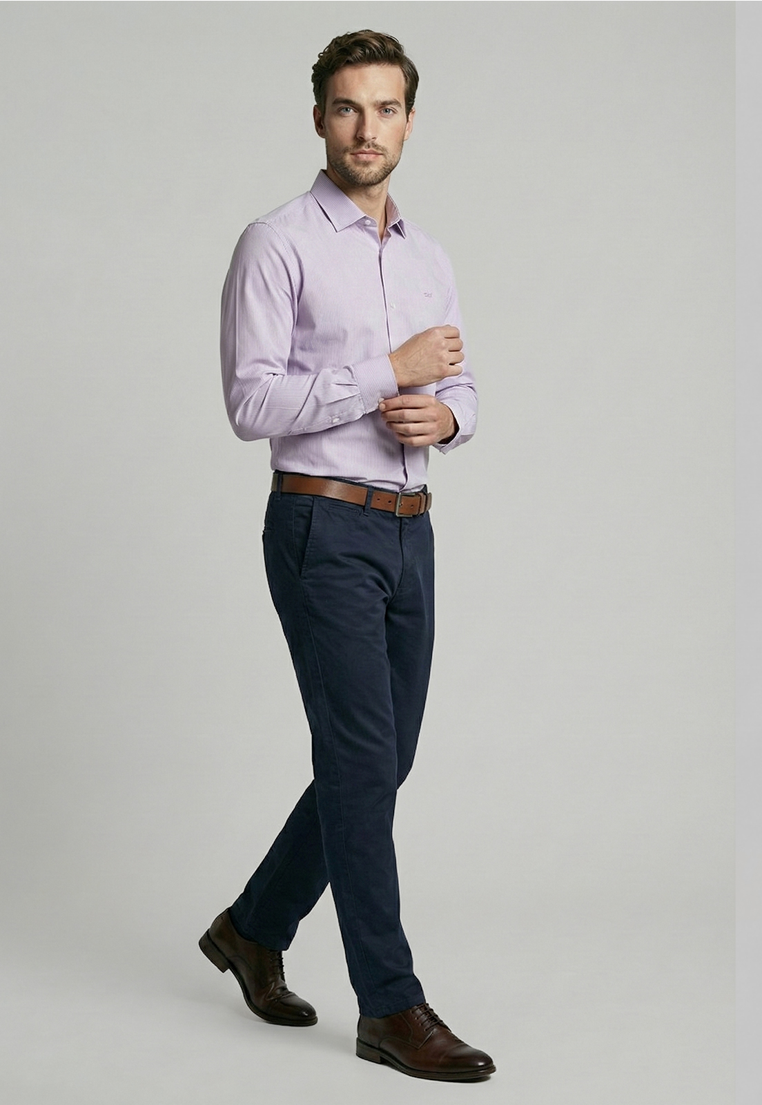 CAMISA SMART CASUAL CALABASAS VIOLET - 5