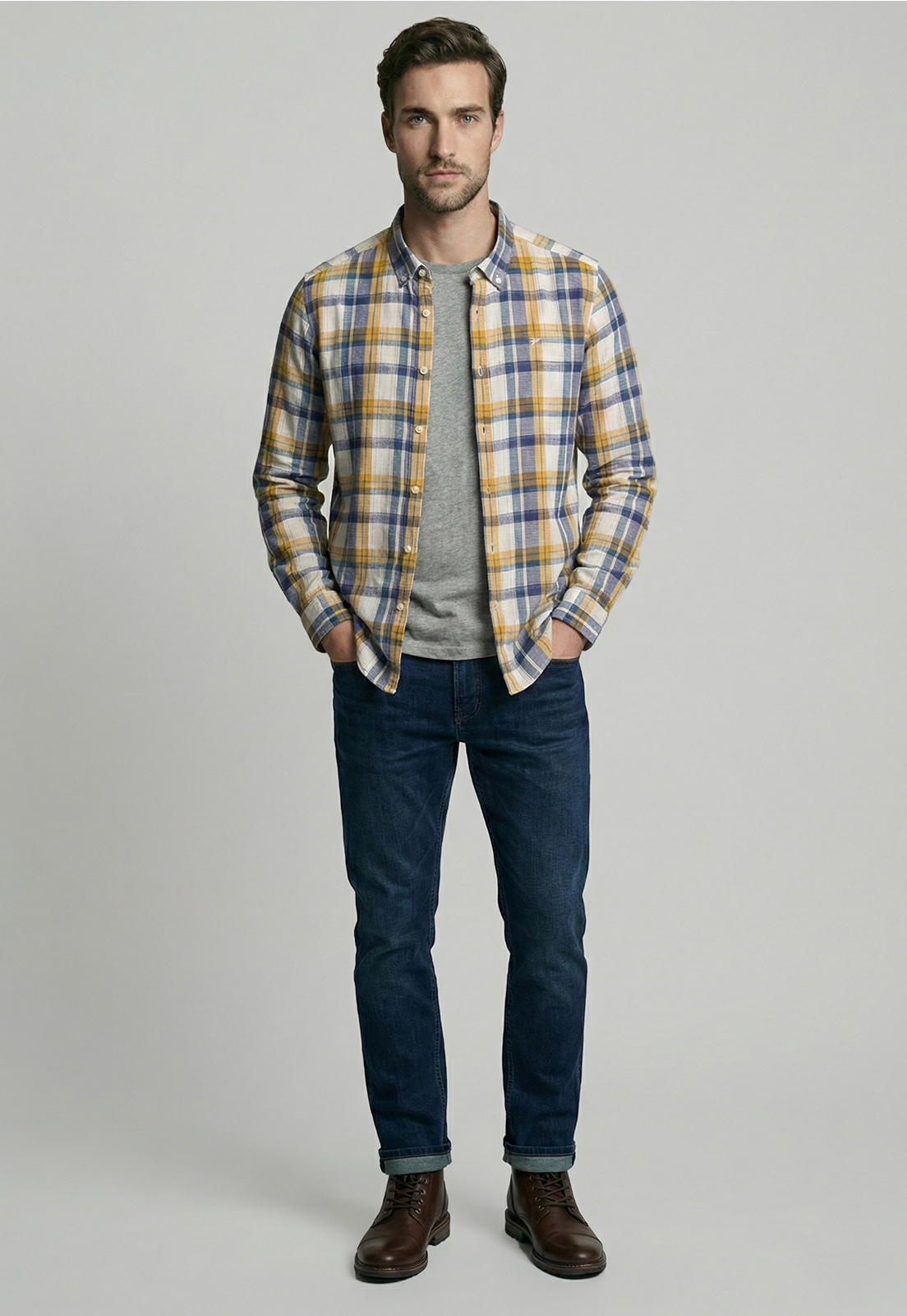 CAMISA CHELSEA MUSTARD - 2