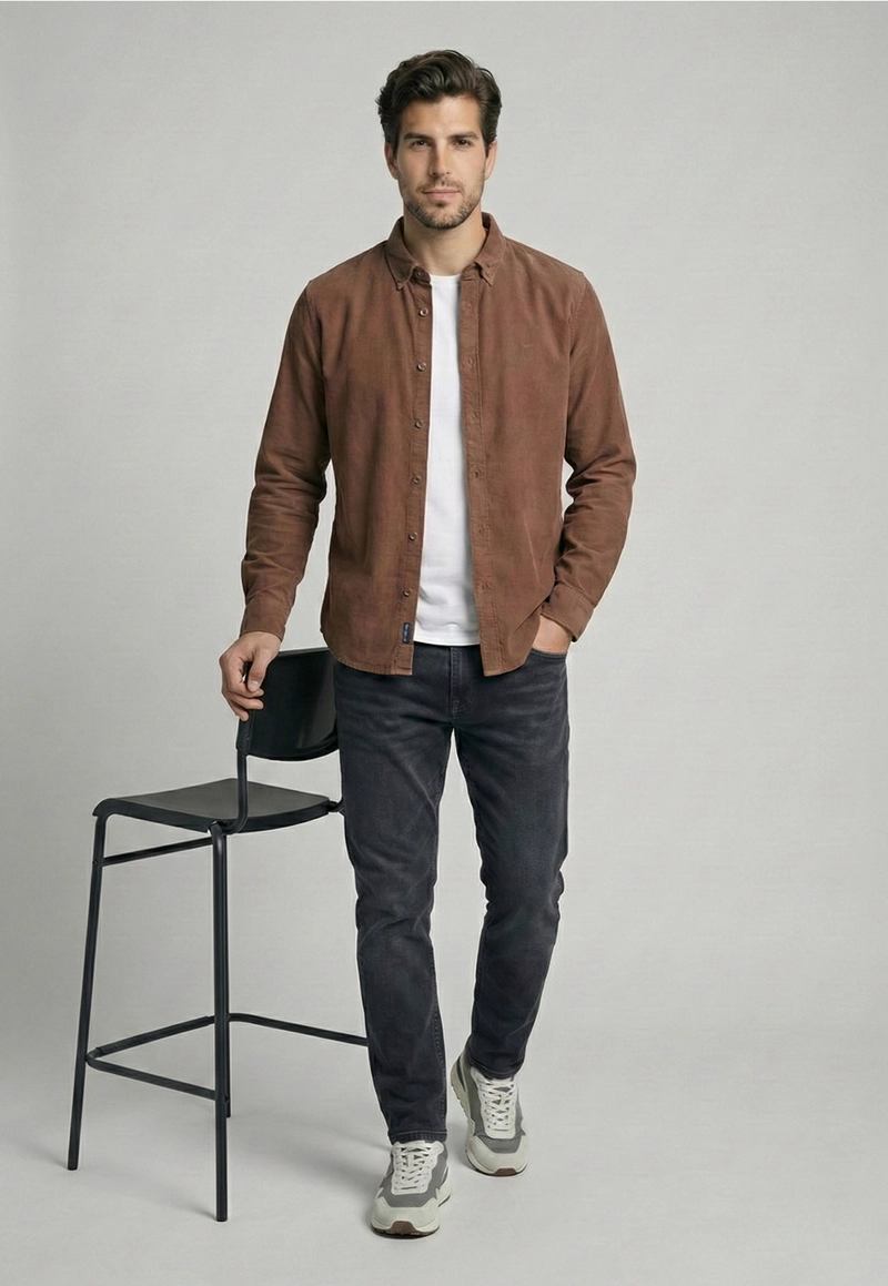 CAMISA COTELE  CINCINNATI BROWN - 5