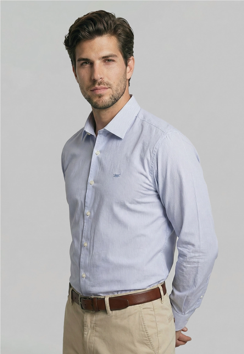 CAMISA SMART CASUAL CALABASAS SKY - 1