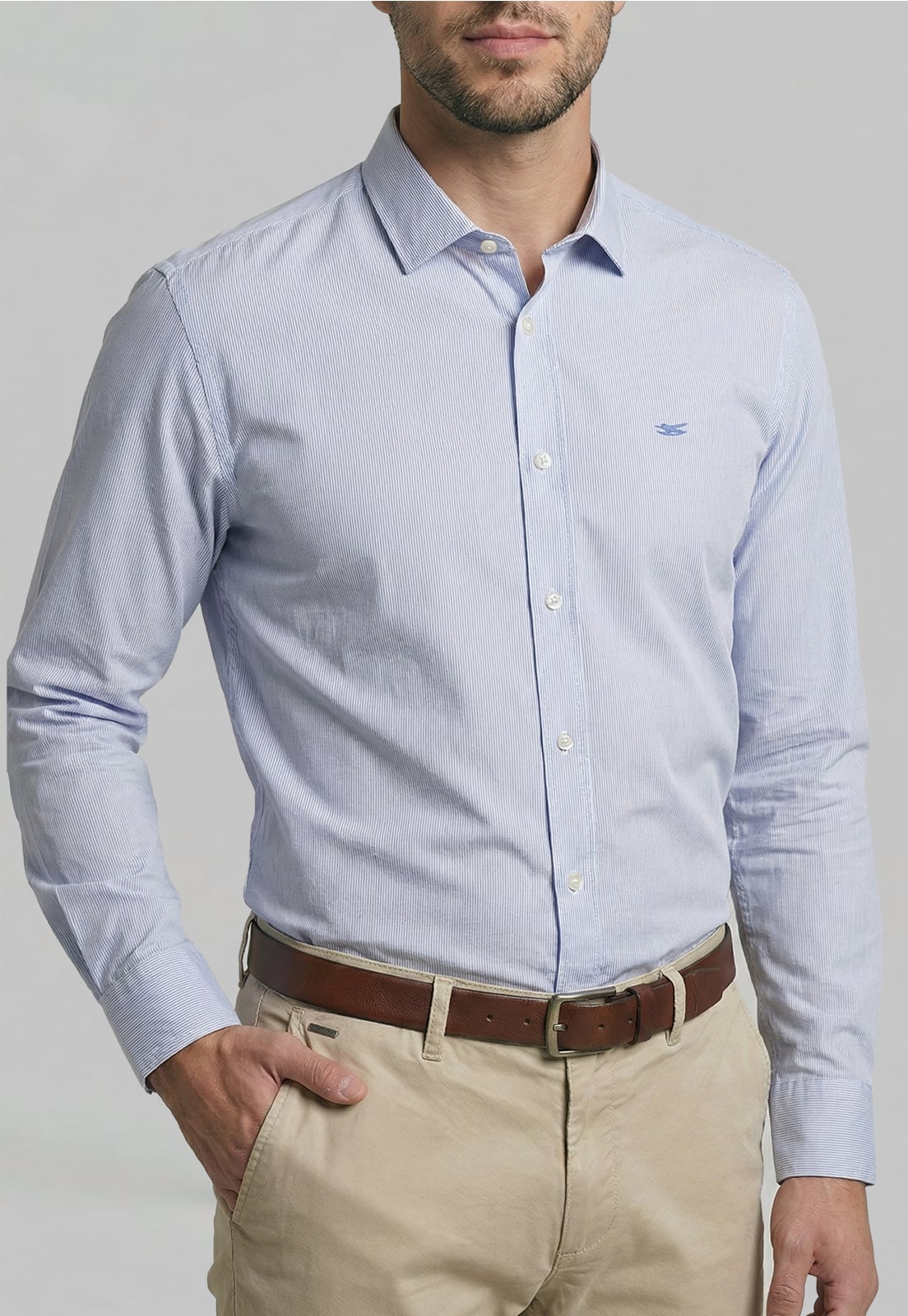 CAMISA SMART CASUAL CALABASAS SKY - 3