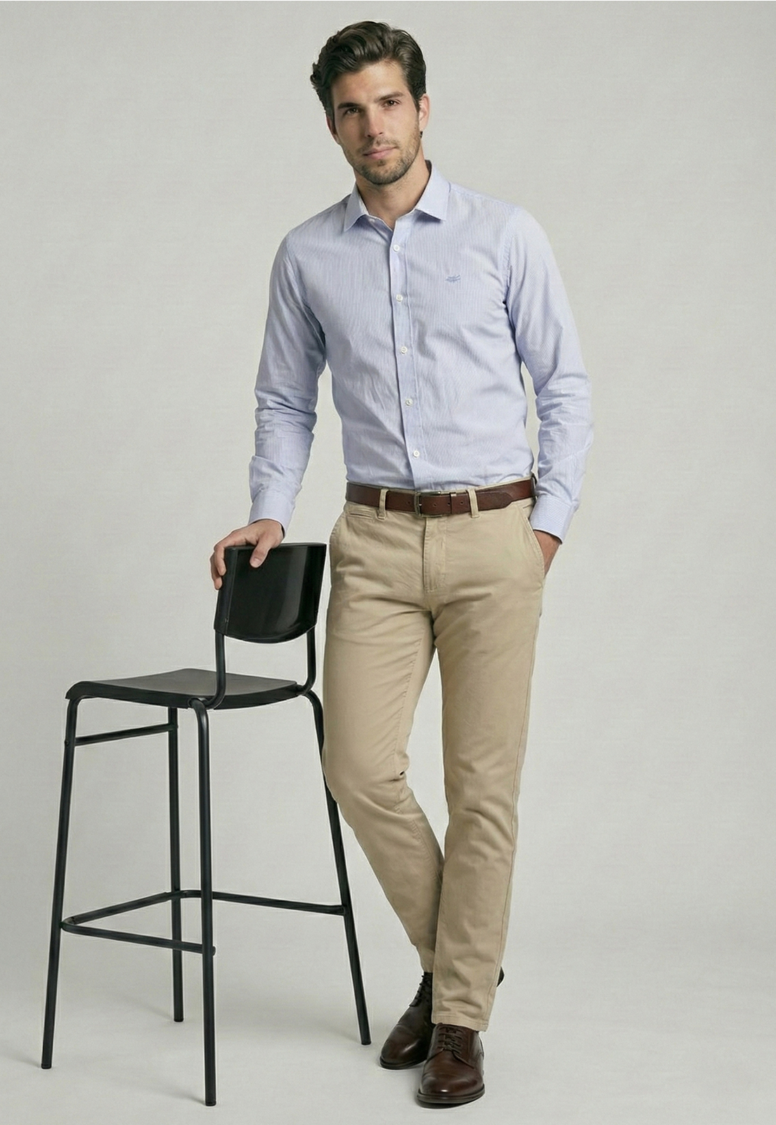 CAMISA SMART CASUAL CALABASAS SKY - 5