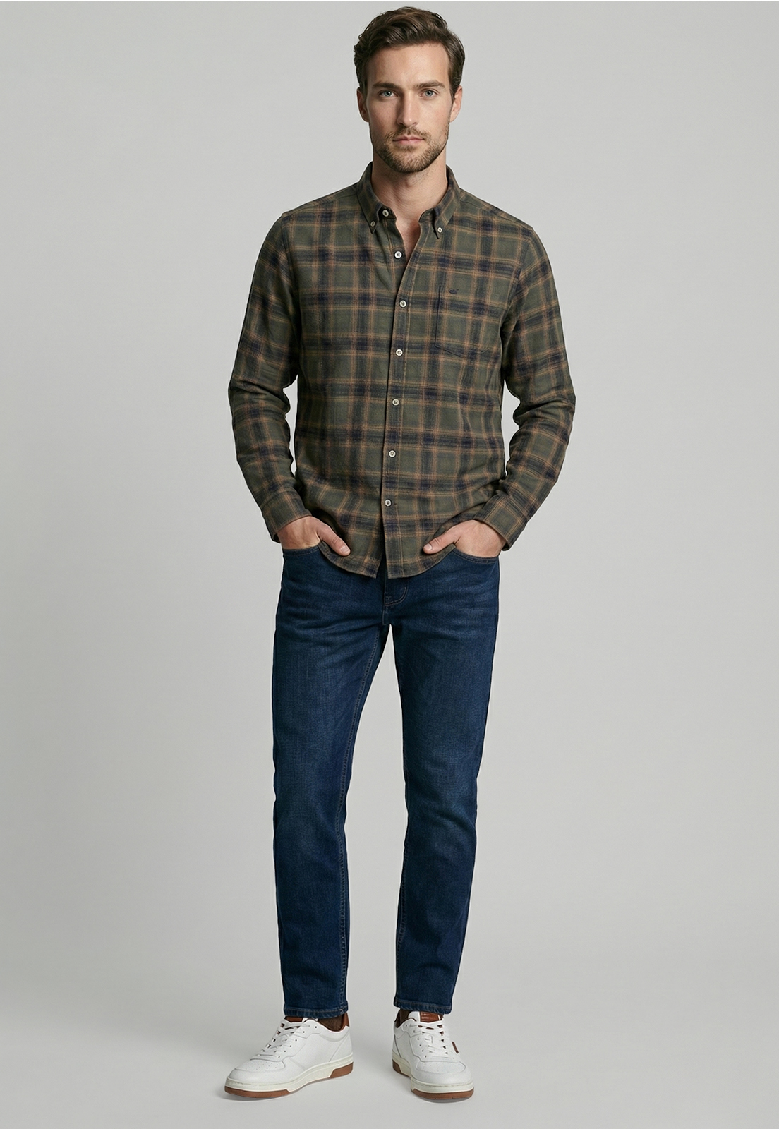CAMISA CAMBRIDGE MILITAR - 2