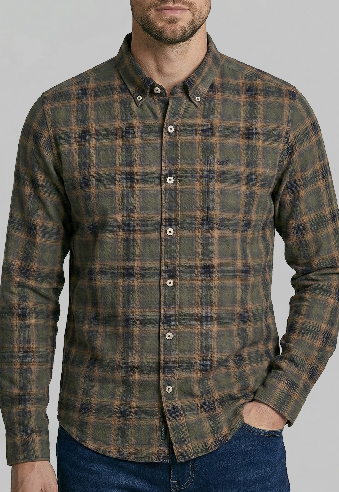 CAMISA CAMBRIDGE MILITAR - 3