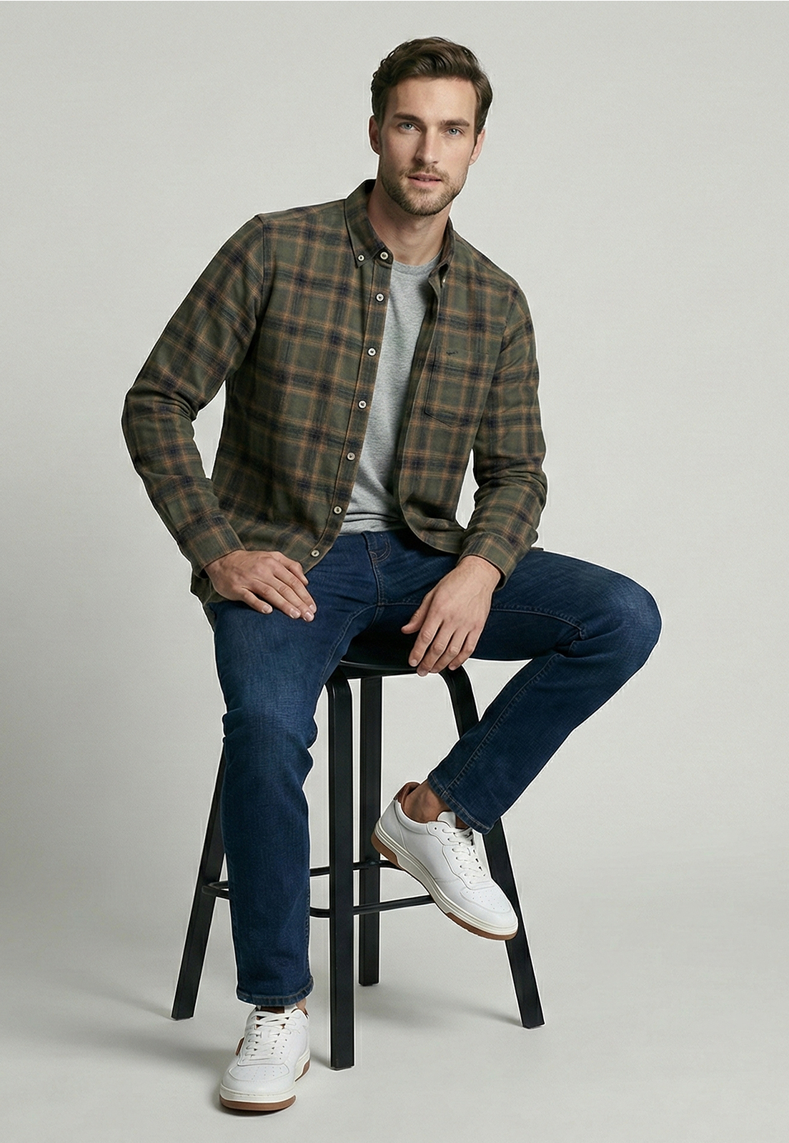 CAMISA CAMBRIDGE MILITAR - 5