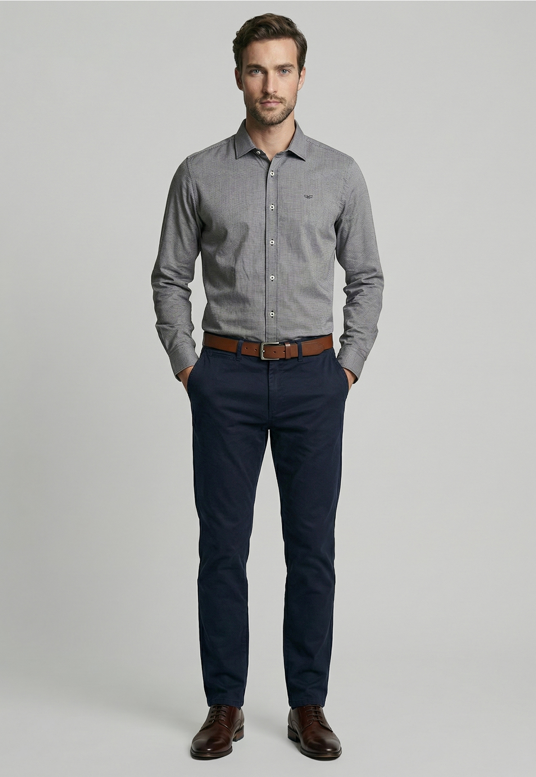 CAMISA SMART CASUAL CONCORDIA BLACK - 2