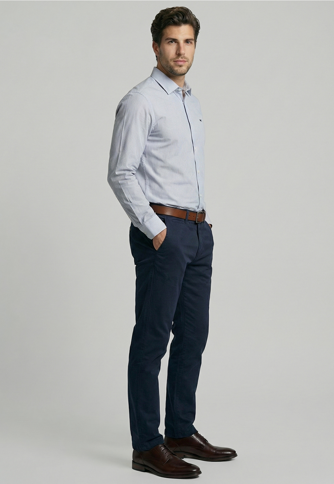 CAMISA SMART CASUAL CALABASAS NAVY - 2