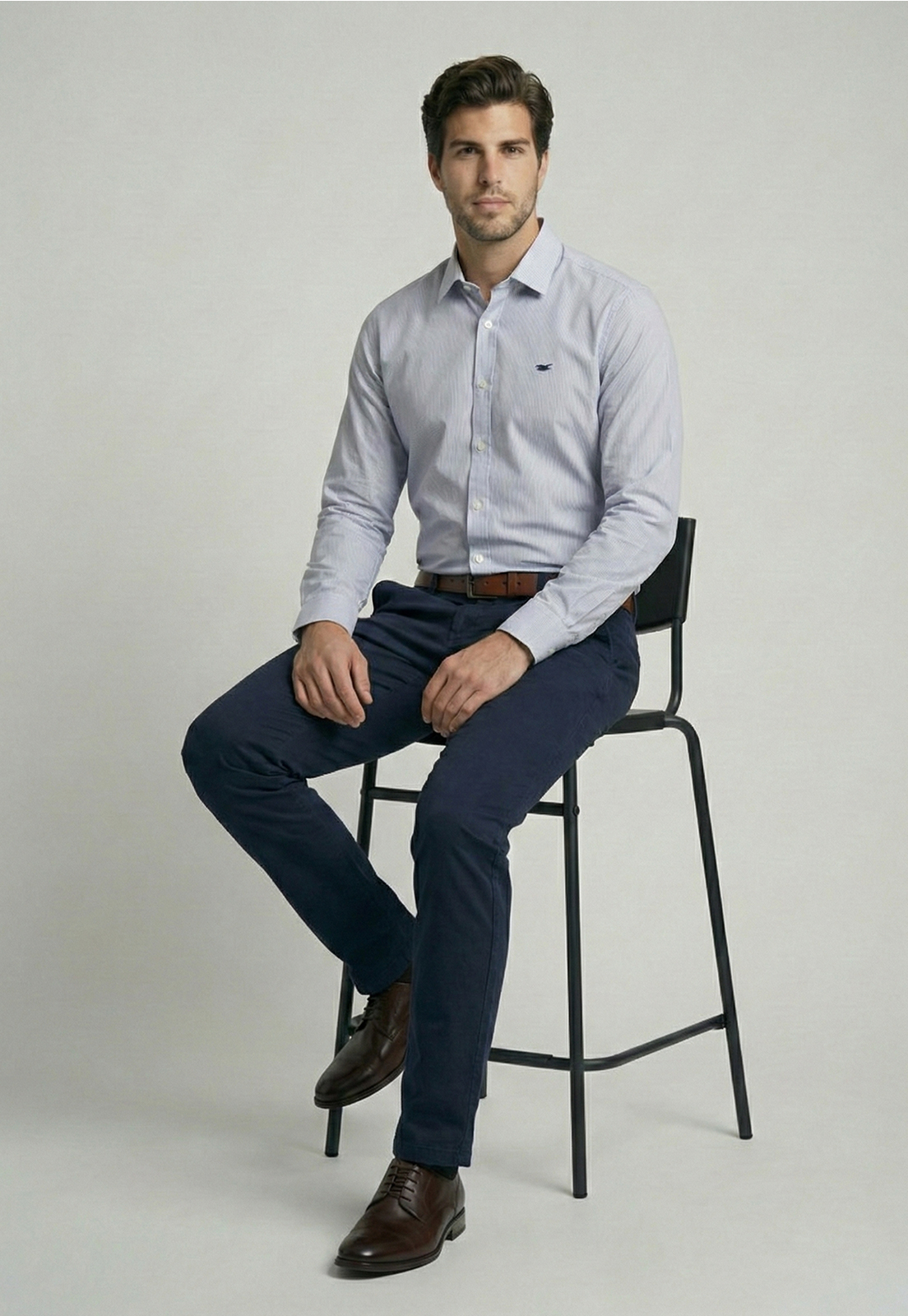 CAMISA SMART CASUAL CALABASAS NAVY - 5