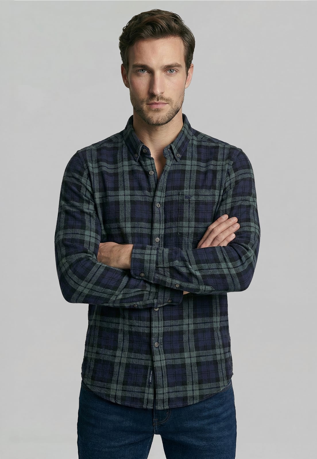 CAMISA COTELE  CASTINE NAVY - 1