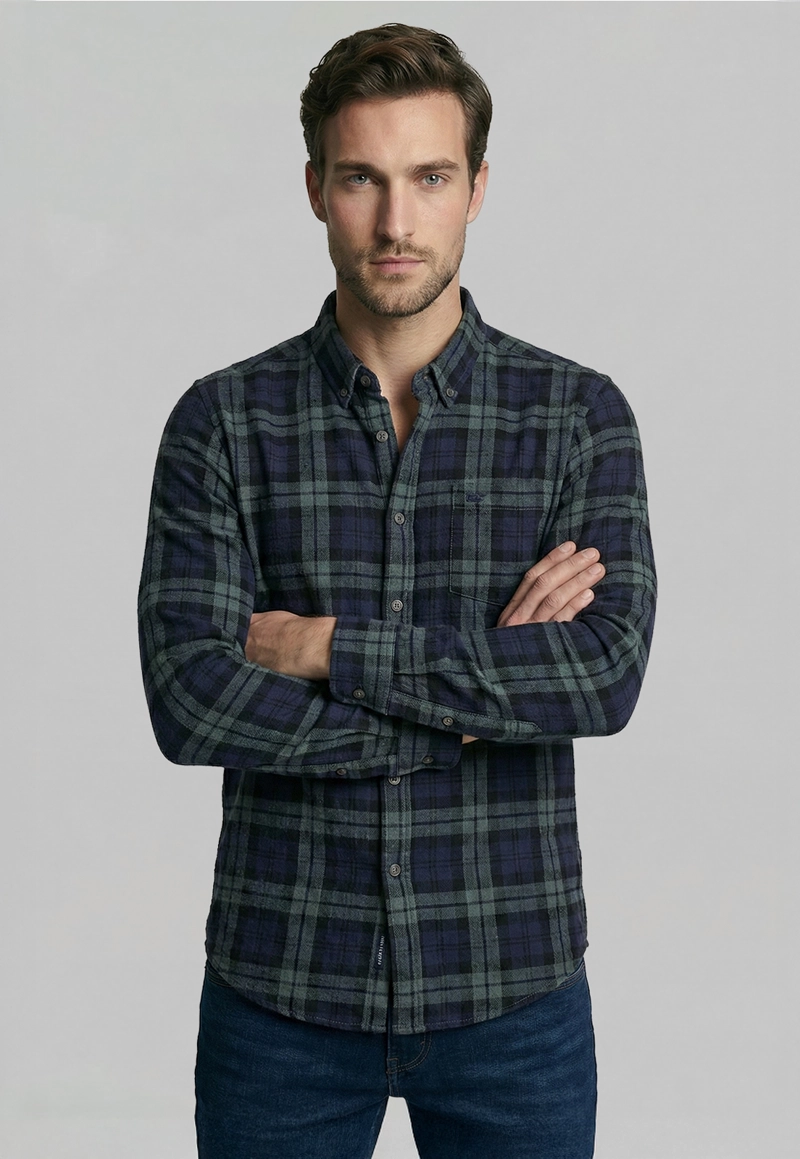 CAMISA COTELE  CASTINE NAVY - 1