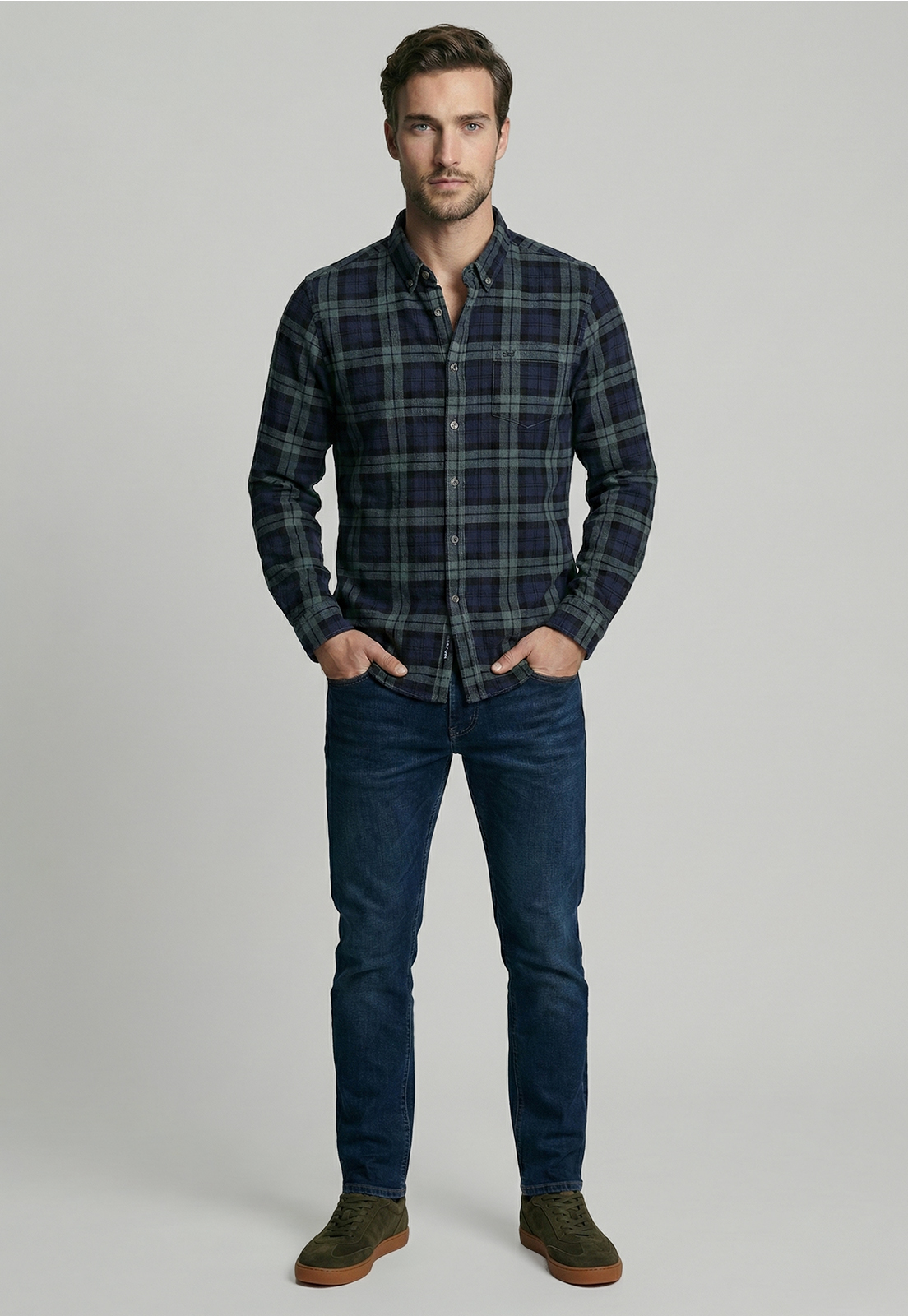 CAMISA COTELE  CASTINE NAVY - 2