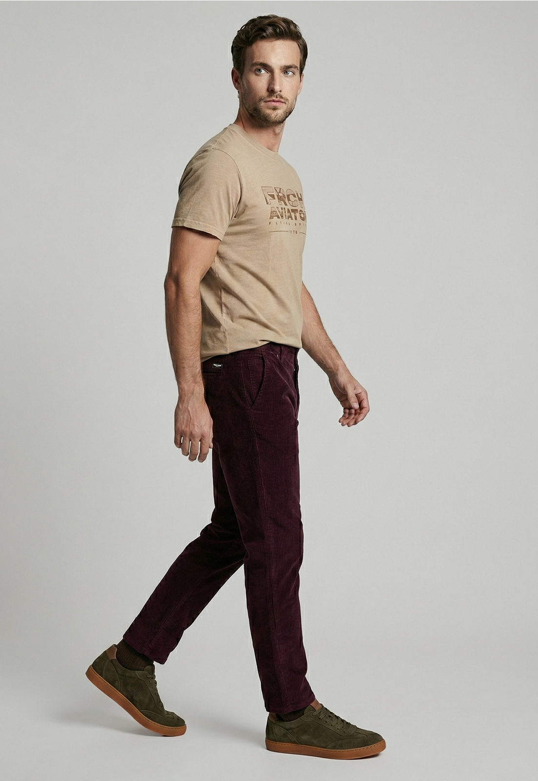 PANTALON CAMDEM BURGUNDY - 5