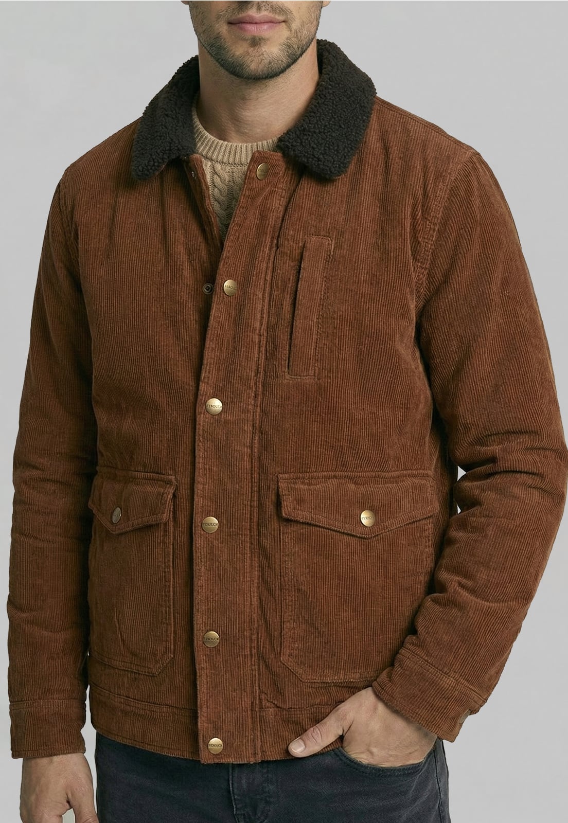 CHAQUETA CINCINATTI DK BROWN - 3