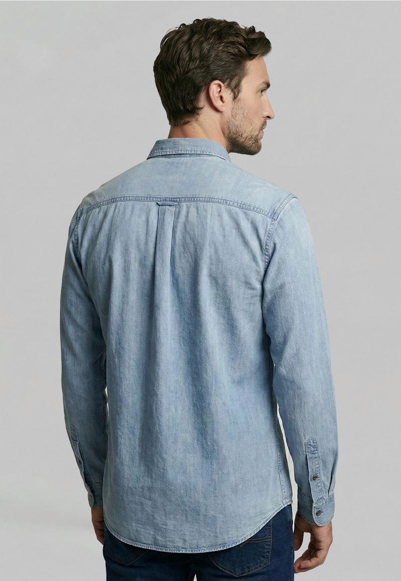 CAMISA BROOKLYN LT BLUE - 4
