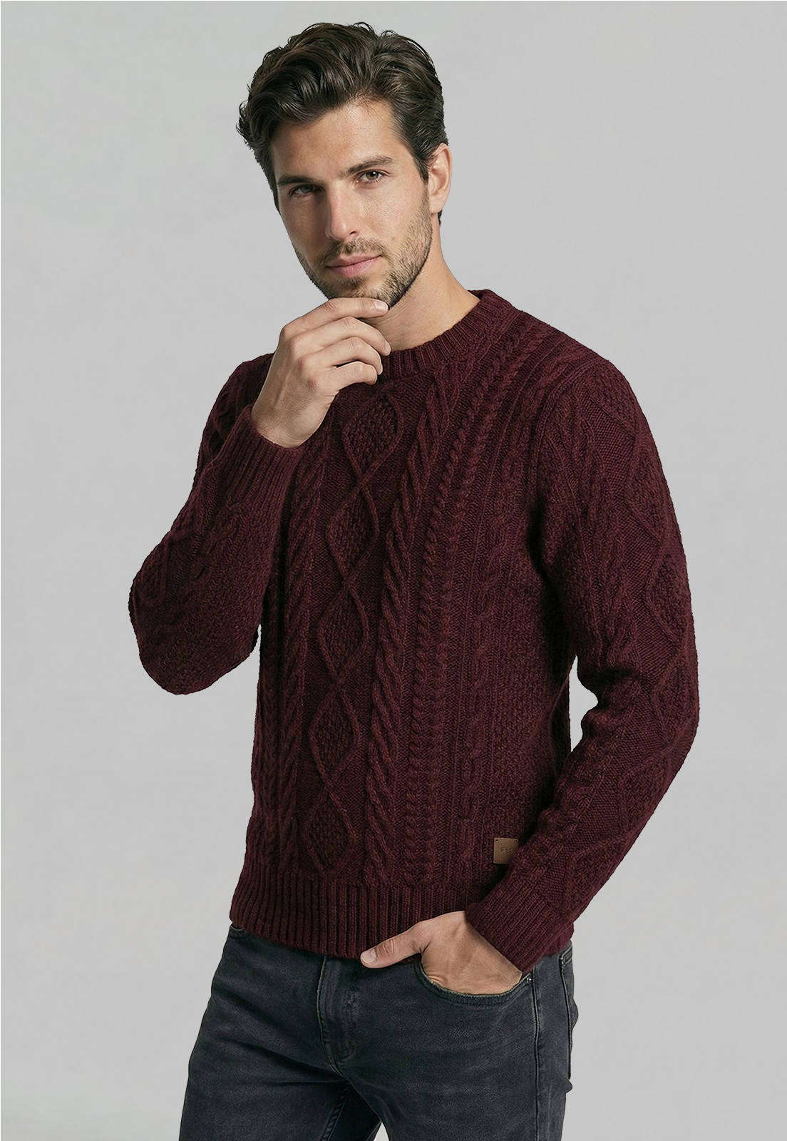 SWEATER CHANDLER PLUM MELANGE - 1