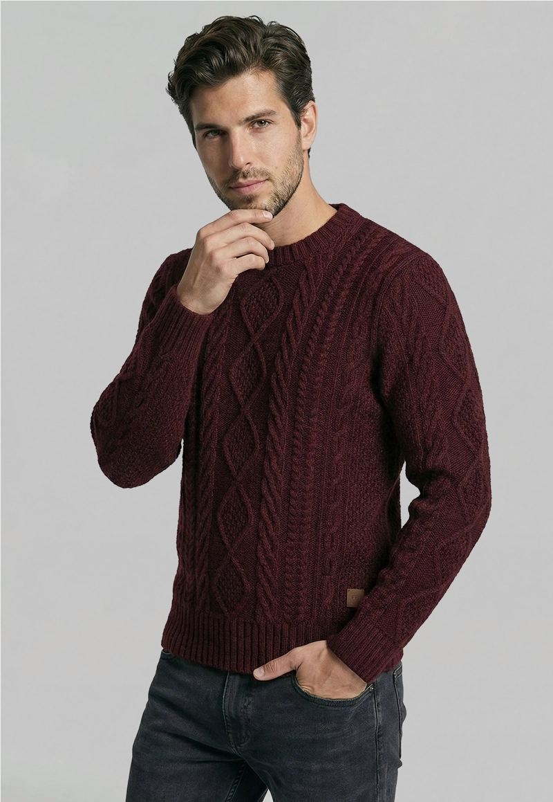 SWEATER CHANDLER PLUM MELANGE - 1