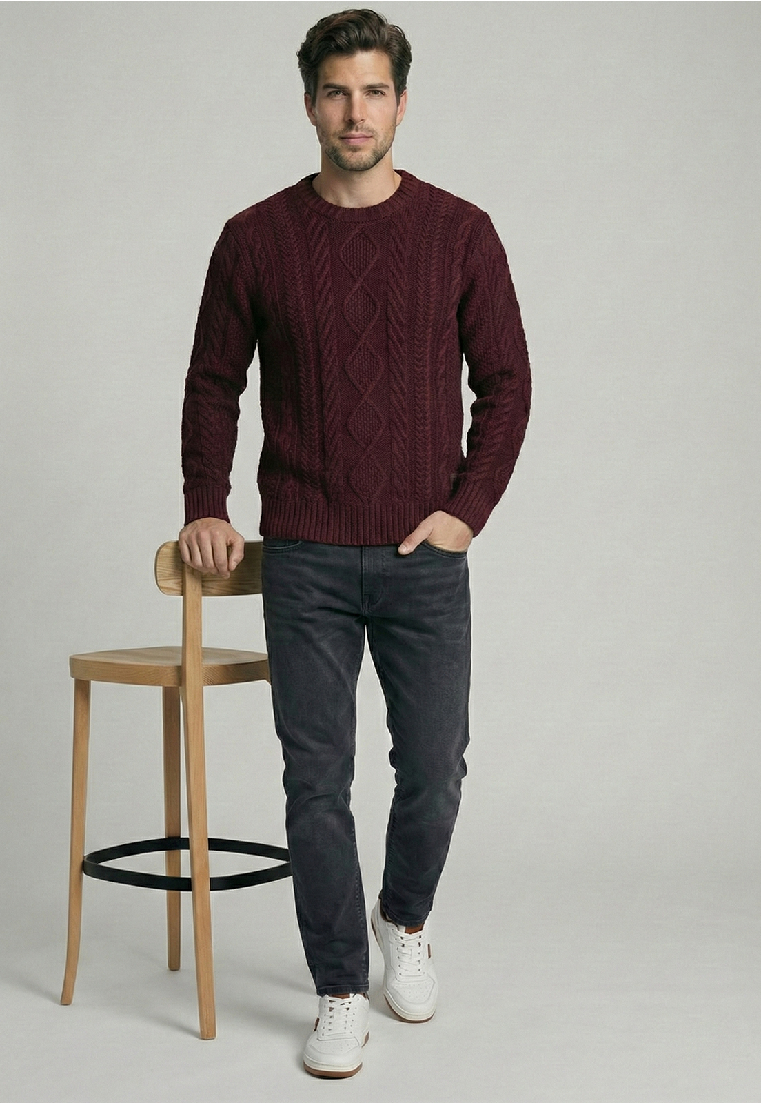 SWEATER CHANDLER PLUM MELANGE - 5