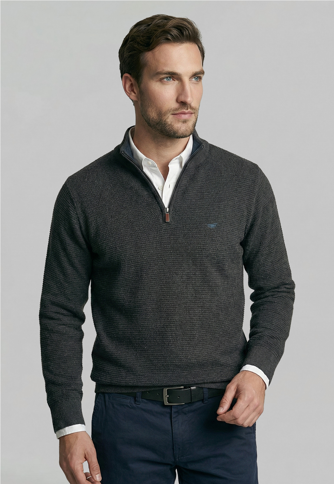SWEATER BAYTOWN CHARCOL MELA - 1