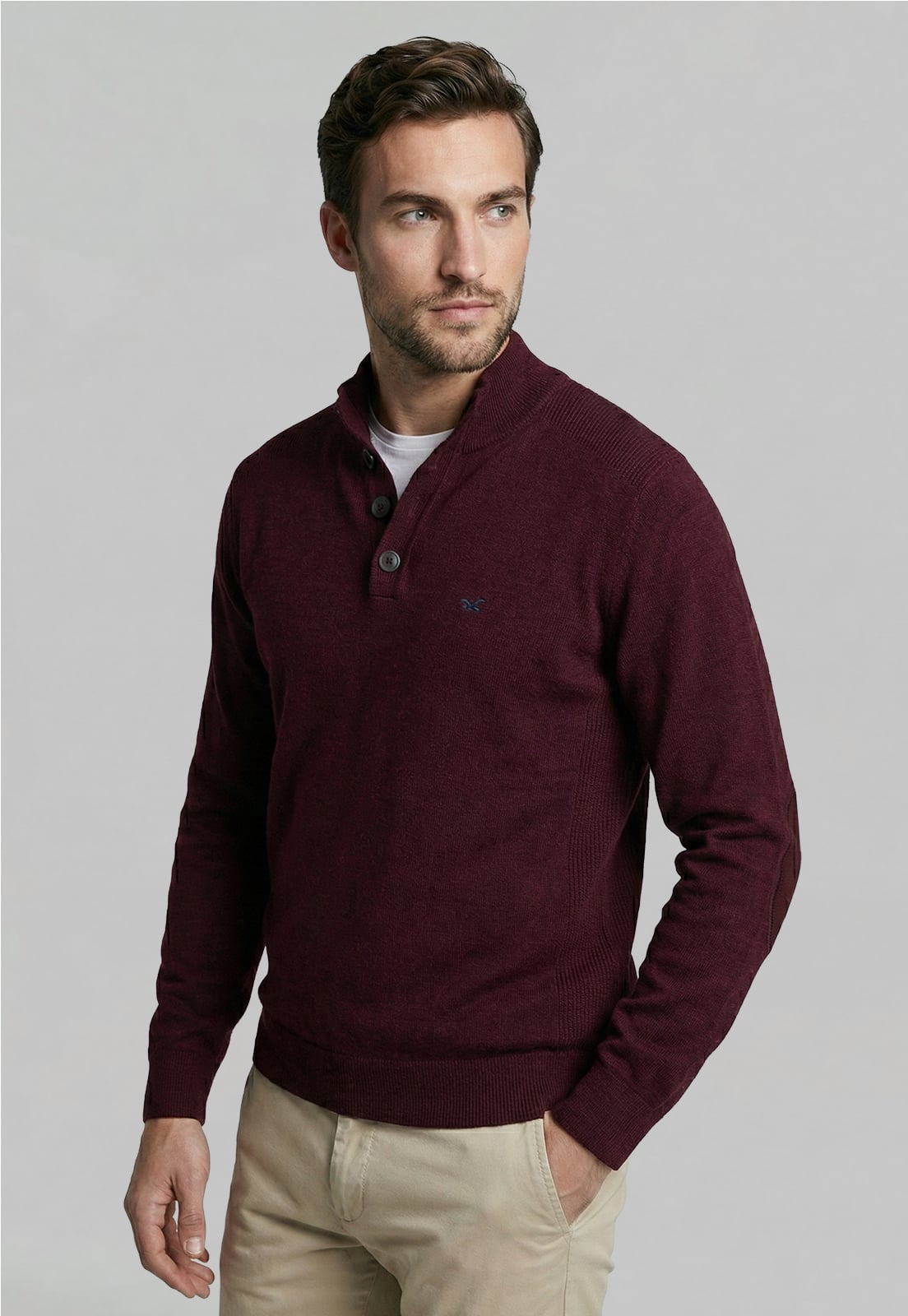 SWEATER BRISTOL PLUM MELANGE - 1