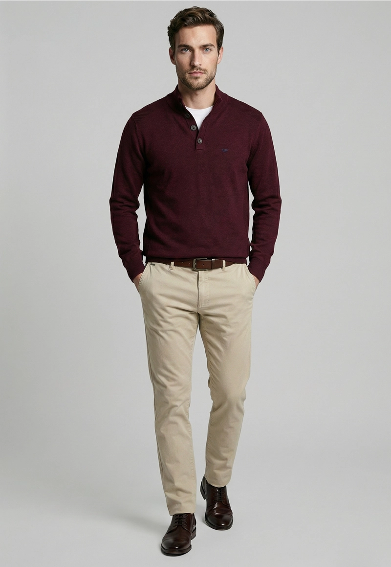 SWEATER BRISTOL PLUM MELANGE - 2