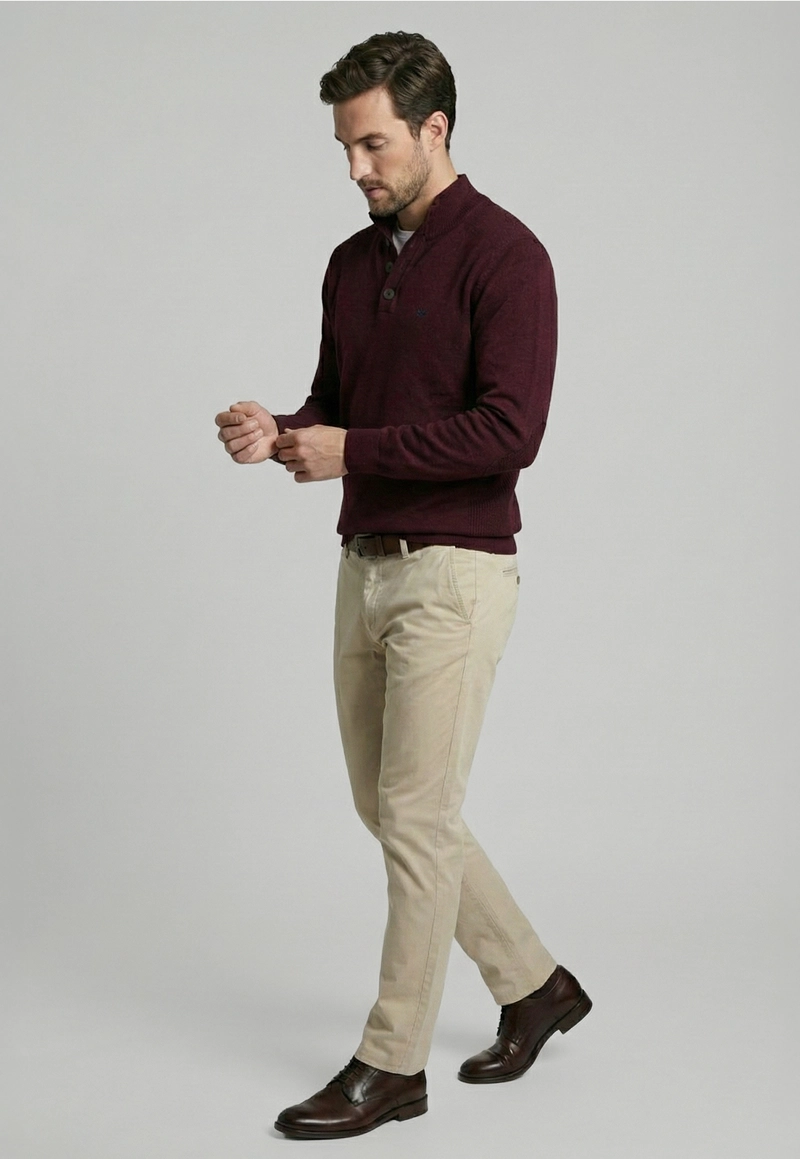 SWEATER BRISTOL PLUM MELANGE - 5