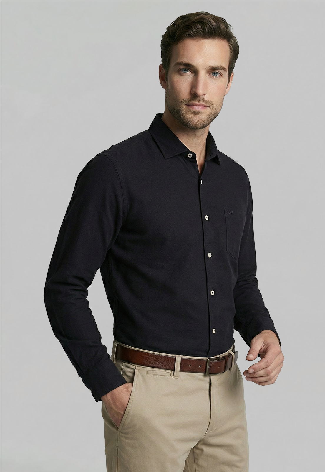 CAMISA CONNECTICUT BLACK - 1