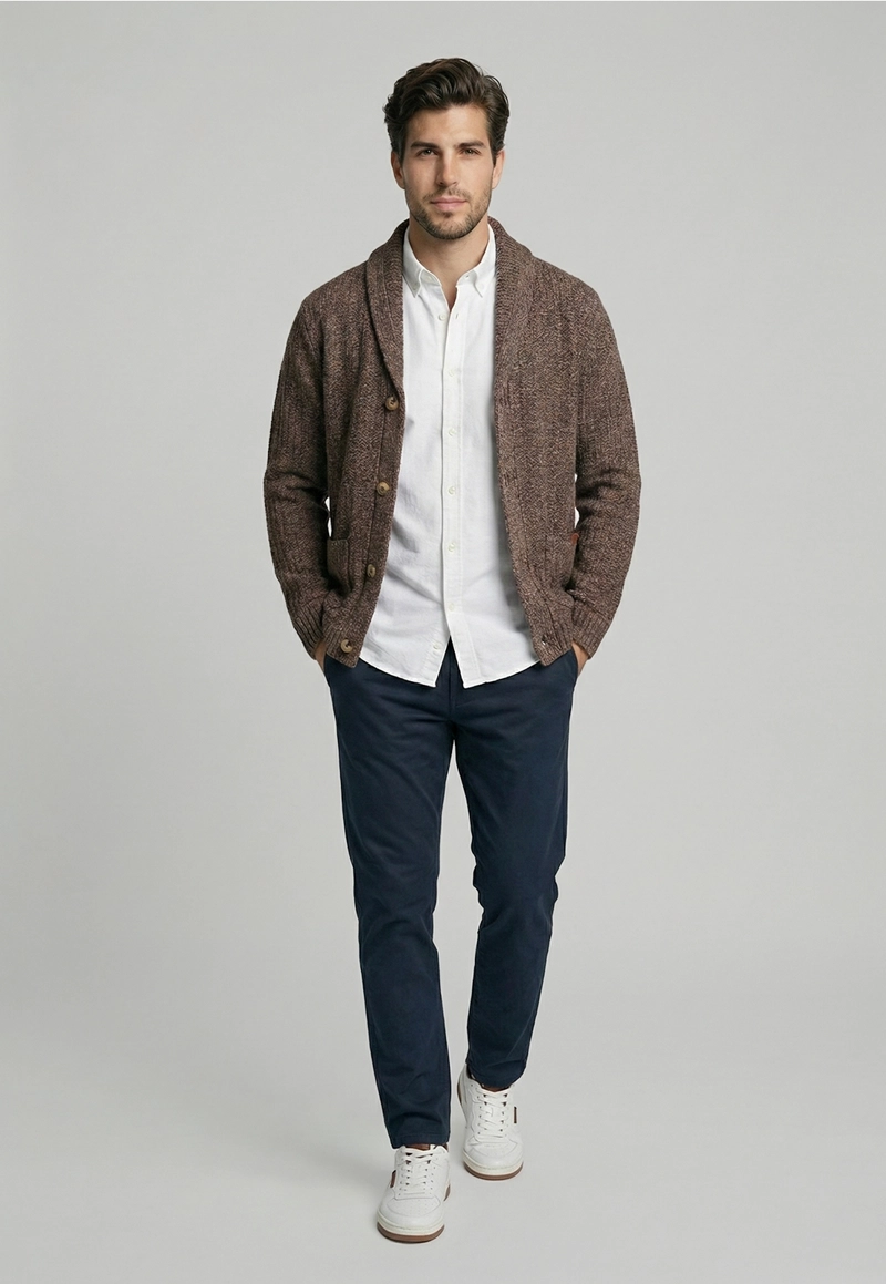 CARDIGAN DENVER BROWN - 2