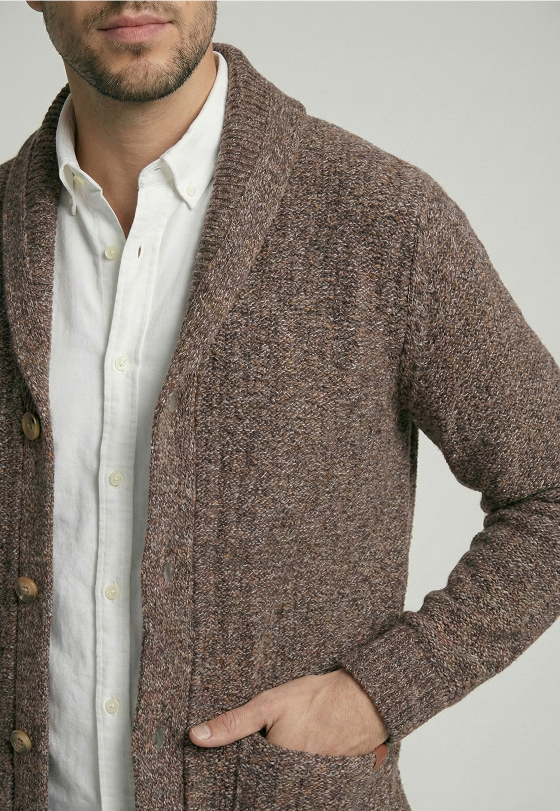 CARDIGAN DENVER BROWN - 3