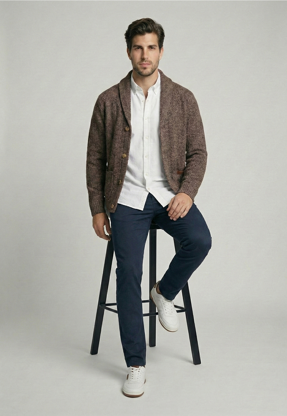 CARDIGAN DENVER BROWN - 5
