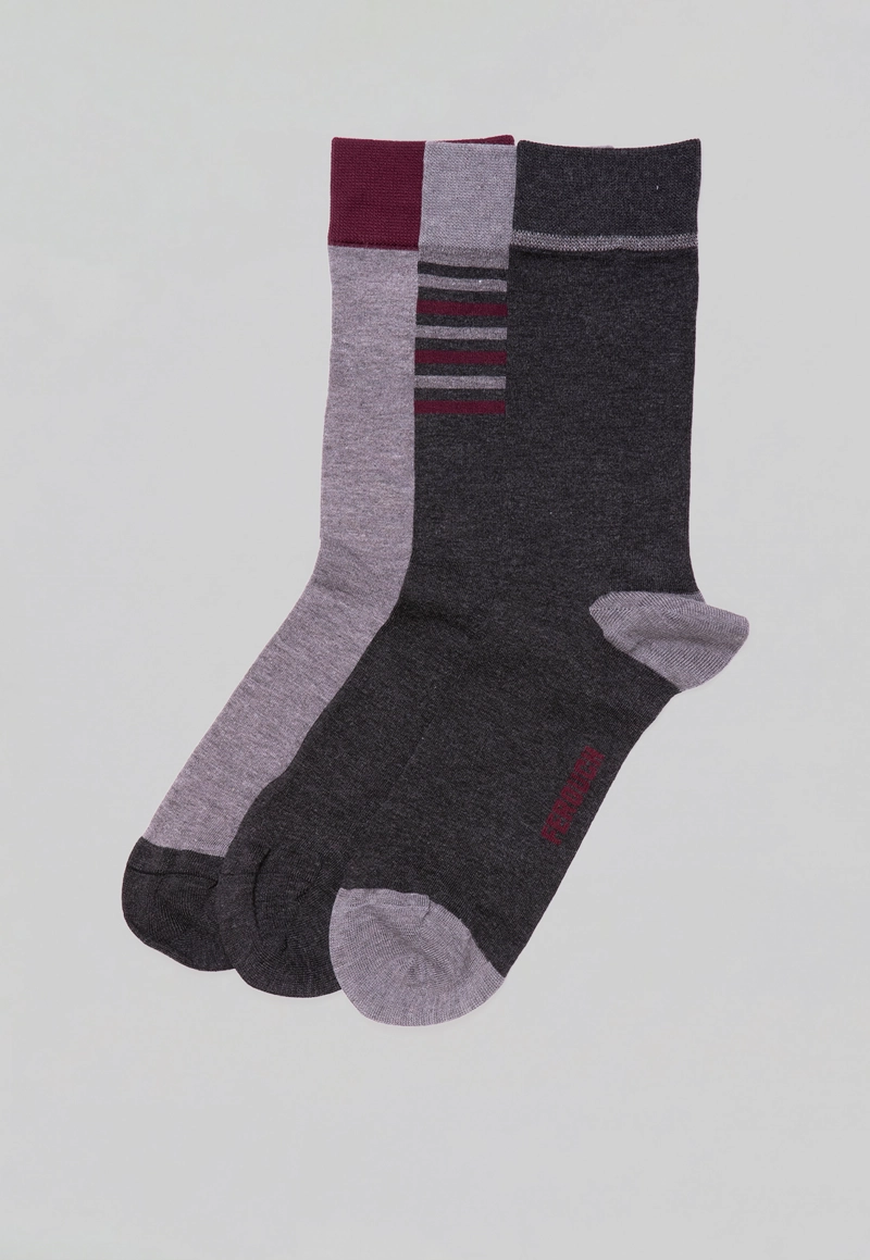 TRI PACK CHICAGO GREY MELANGE - 1