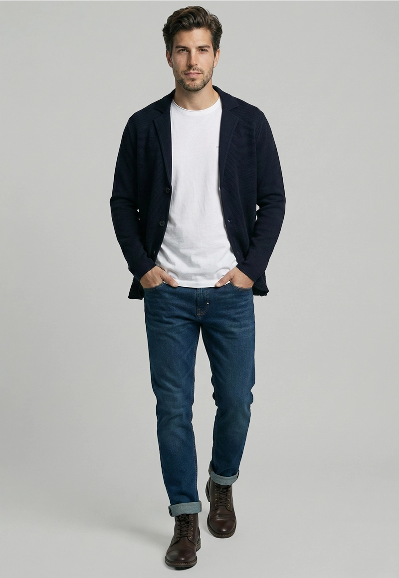 CARDIGAN BURBANK NAVY - 2